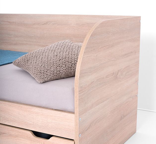 Posteľ s 2 zásuvkami a úložným priestorom 120, pravá - viac farebných prevedení