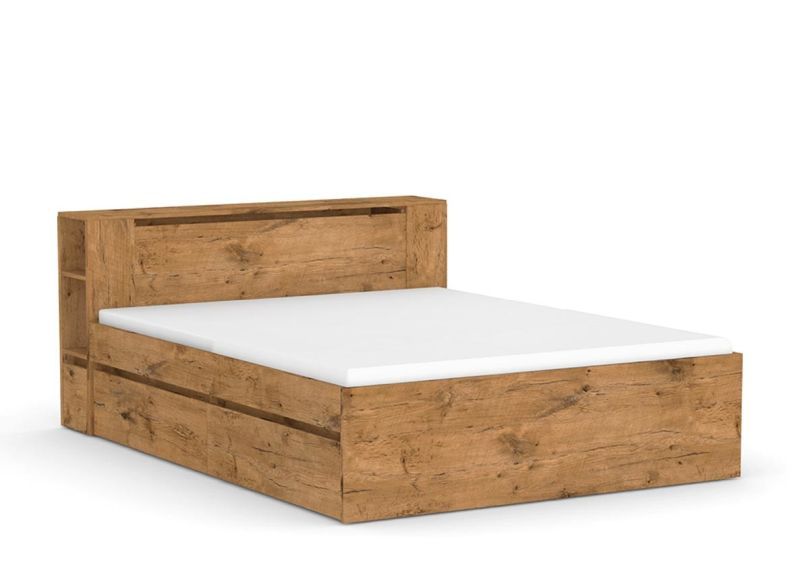 Pohodlná manželská posteľ s úložným priestorom a stolíkmi, 160 - viac farebných prevedení