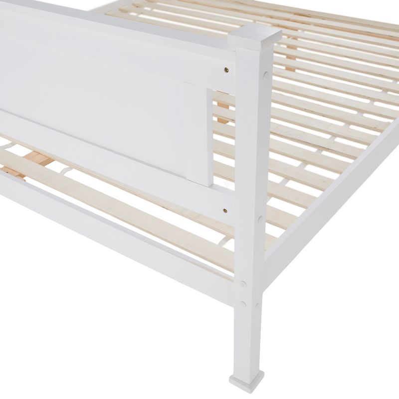 Manželská posteľ v provensálskom štýle 180, biela