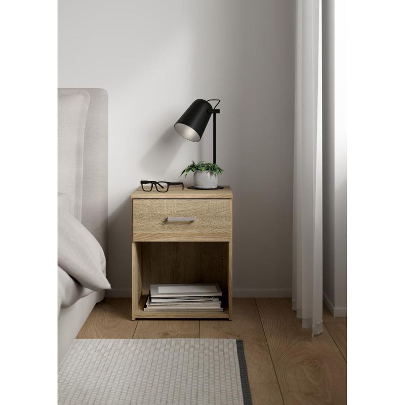 Jednoduchý nočný stolík, dub sonoma