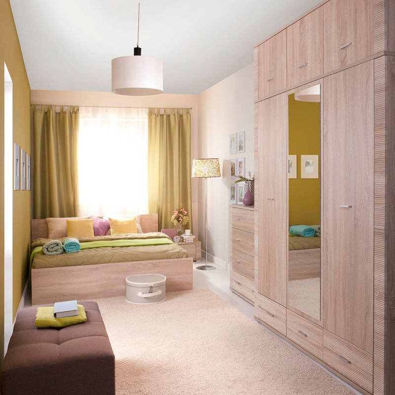 Štvorzásuvková komoda, dub sonoma