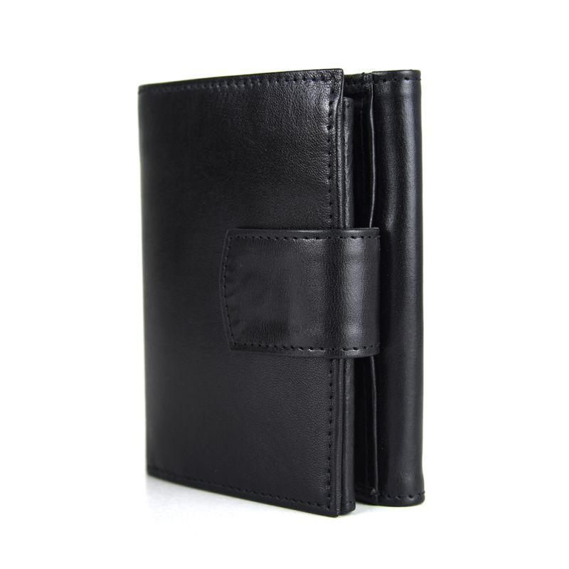 Kožená unisex peňaženka 8287 v čiernej farbe