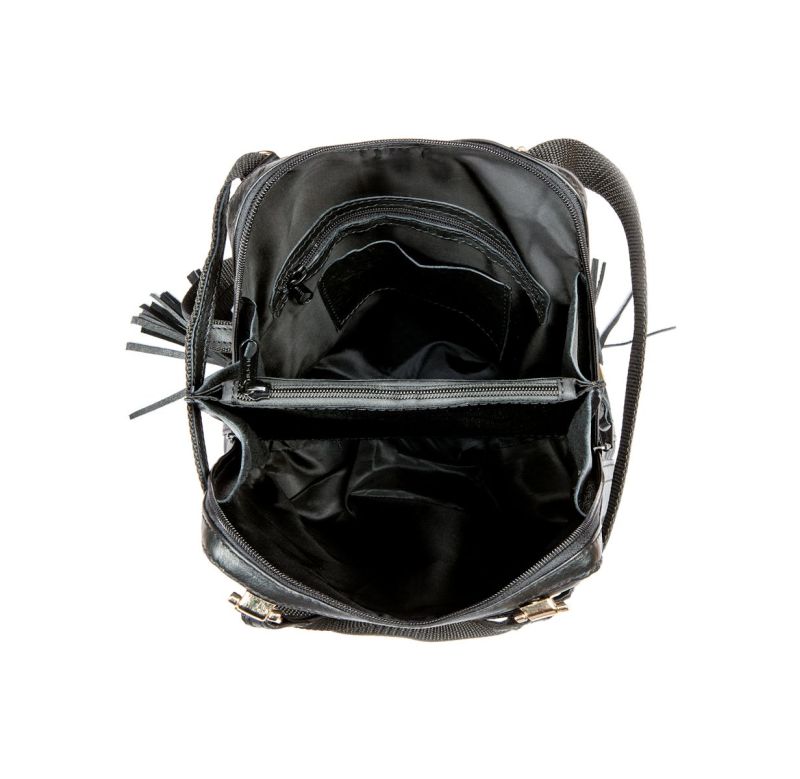 Luxusný kožený ruksak z pravej hovädzej kože 8668 vo farbe Fuchsia