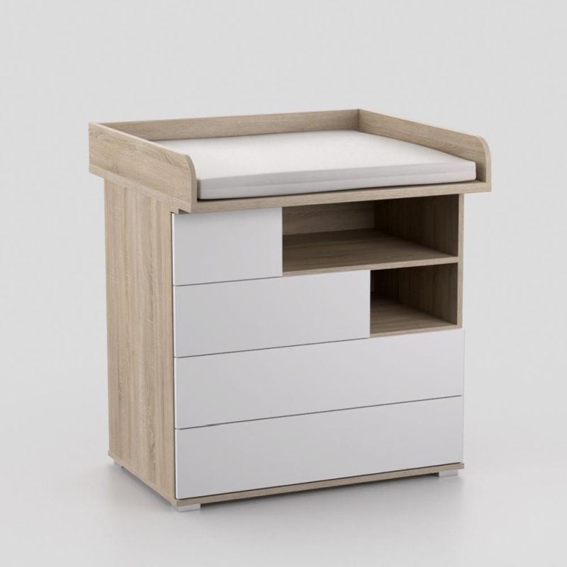 Detská komoda s prebalovacím pultom a matracom - viac farebných prevedení