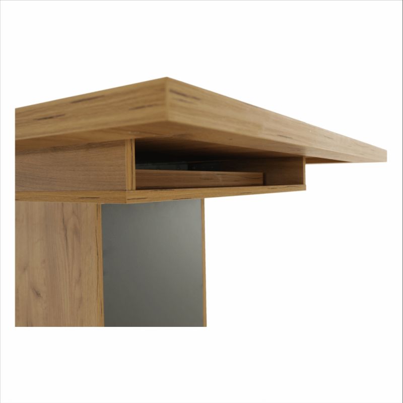 Originálny jedálenský stôl rozkladací v prevedení dub craft zlatý-grafit sivá