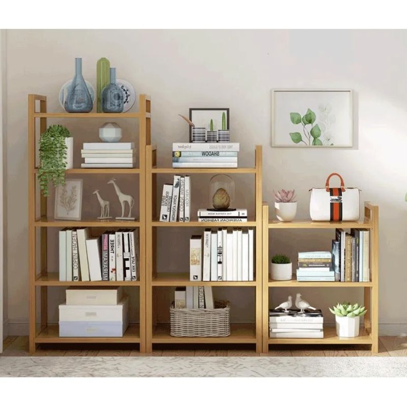 5-policový regál, prírodný bambus