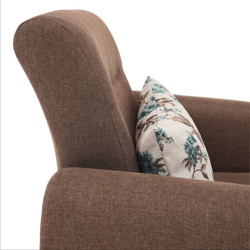 Kreslo s moderným dizajnom, tmavobéžová