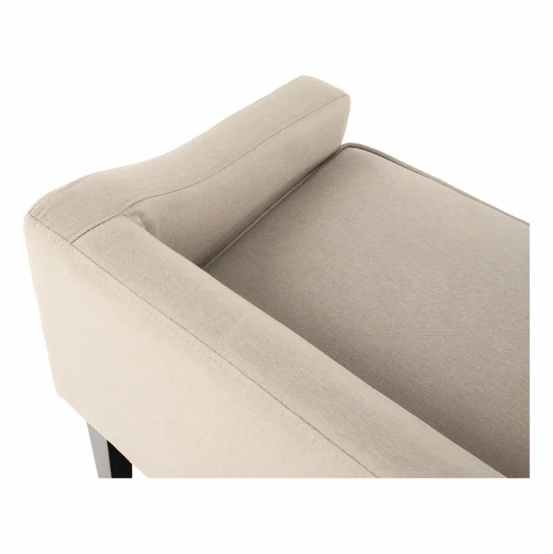 Elegantná lavica v béžovej látke