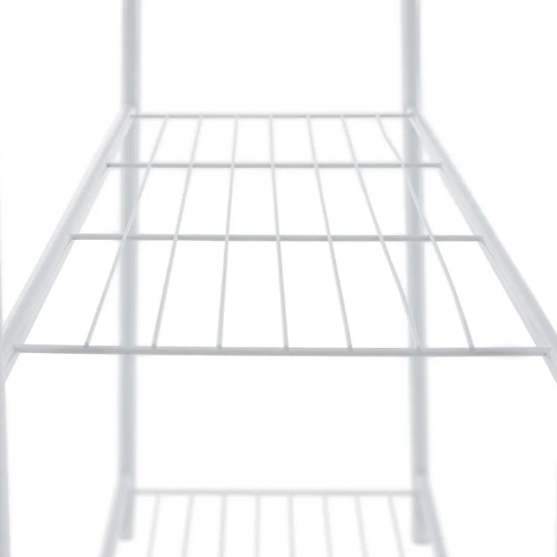 Stojan na šaty z kovu v bielej farbe