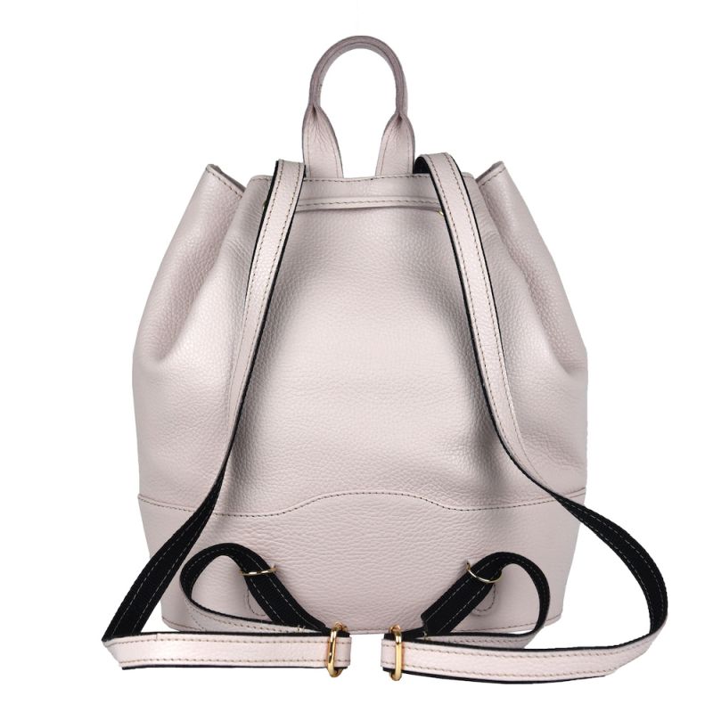 Kožený batoh z pravej kože v ružovej farbe