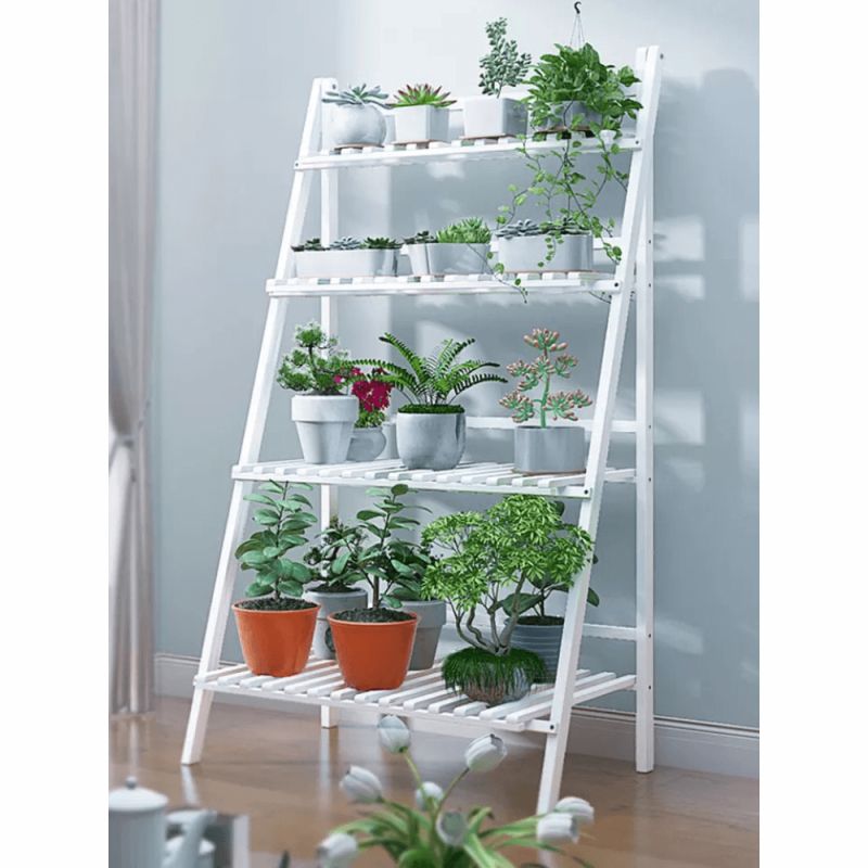 Skladací regál, biely, TYP 2