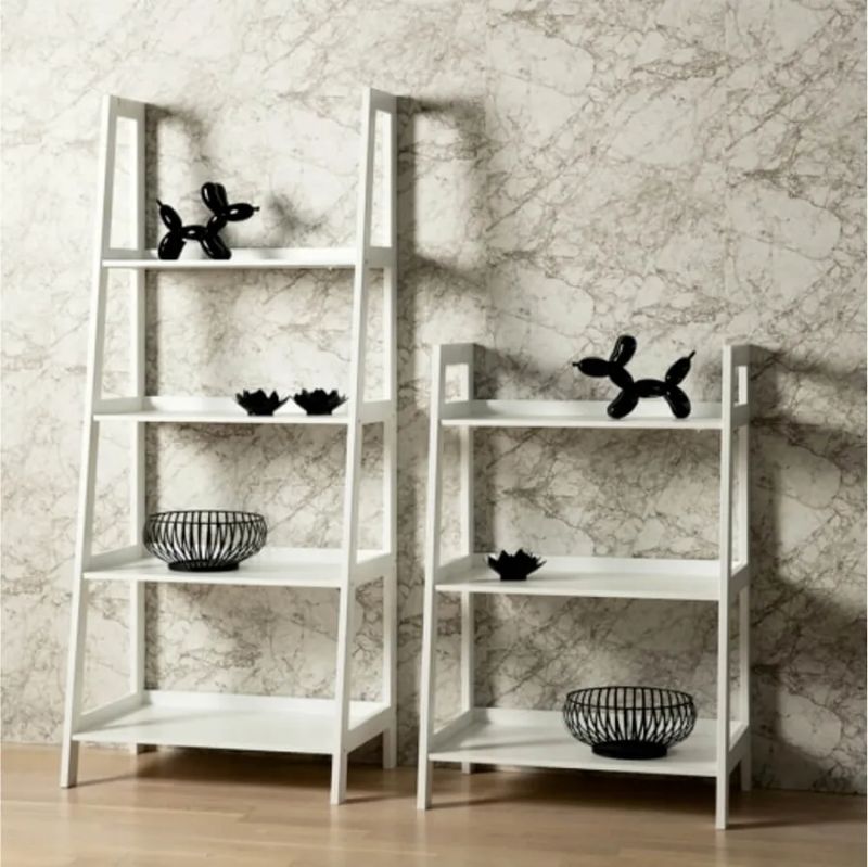 Šikovný 4-policový regál, biela