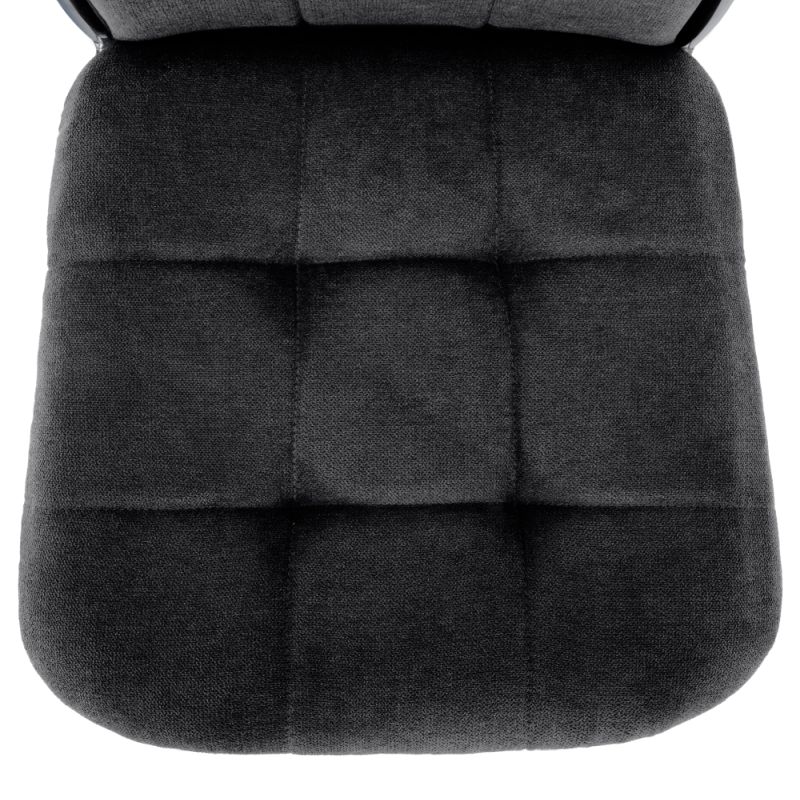 Pohodlná jedálenská stolička v modernom dizajne tmavosivá