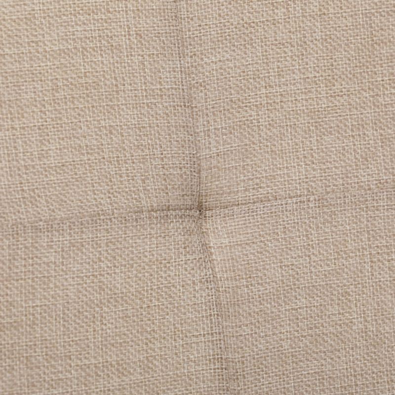 Taburet s úložným priestorom, látka krémová