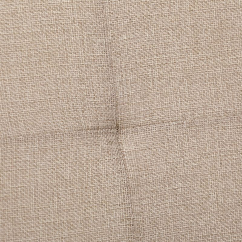 Taburetka s úložným priestorom, látka krémová