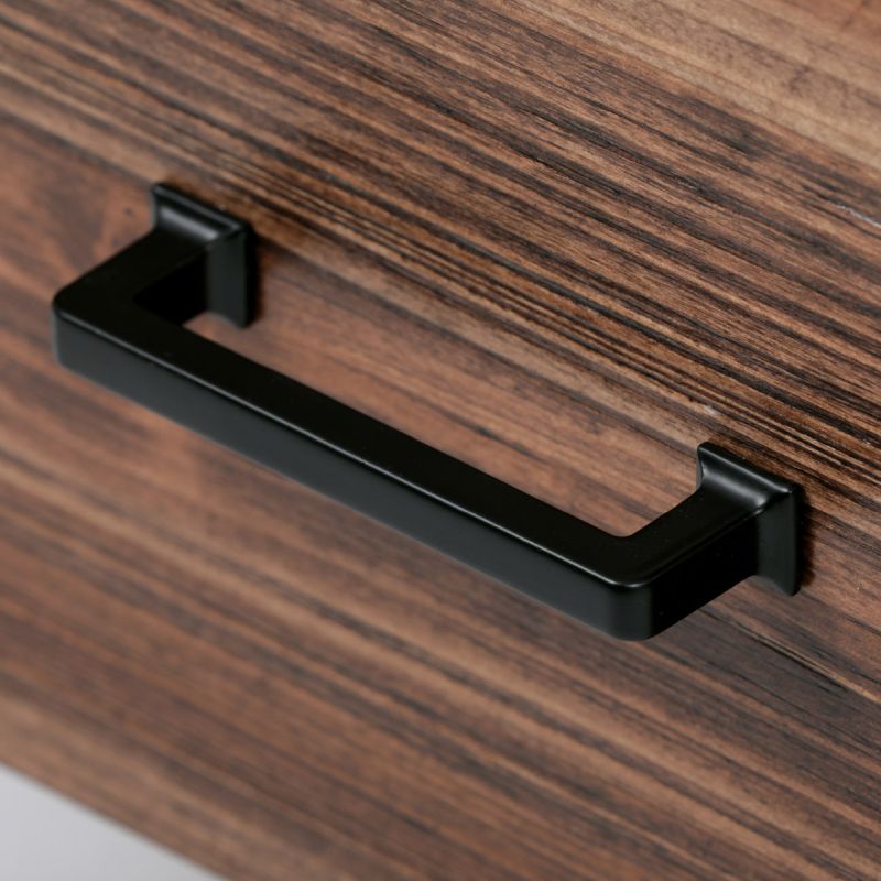 Konferenčný stôl 120x60 cm, MDF doska s dekórom starej drevenej dosky so zásuvkami