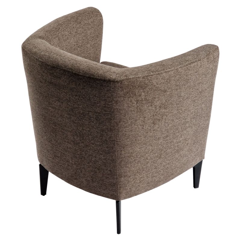 Dizajnové kreslo v hnedom prevedení