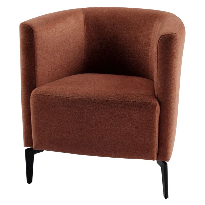 Dizajnové kreslo v prevedení terakota