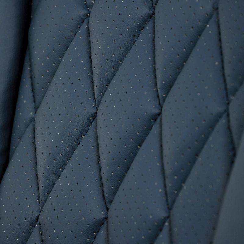 Pohodlná moderná kancelárska stolička, tmavo modrá ekokoža