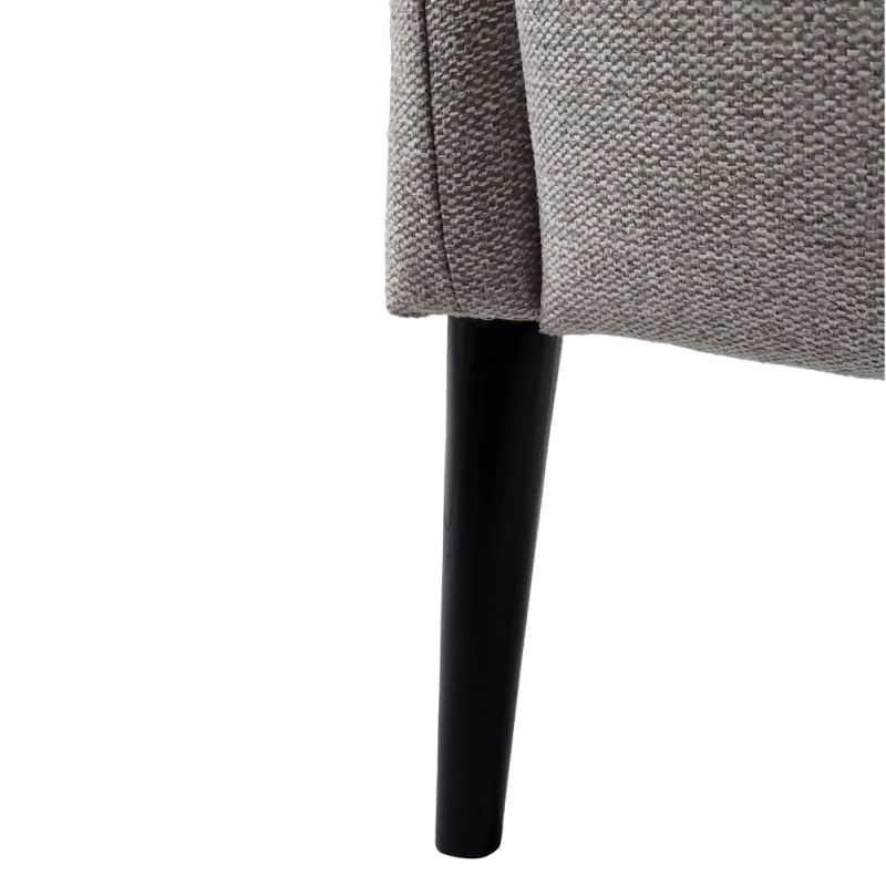 Dizajnové kreslo v prevedení svetlosivá-čierna