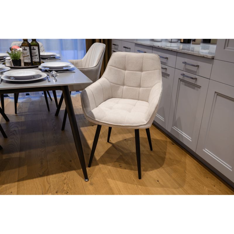 Dizajnové kreslo, béžová-čierna