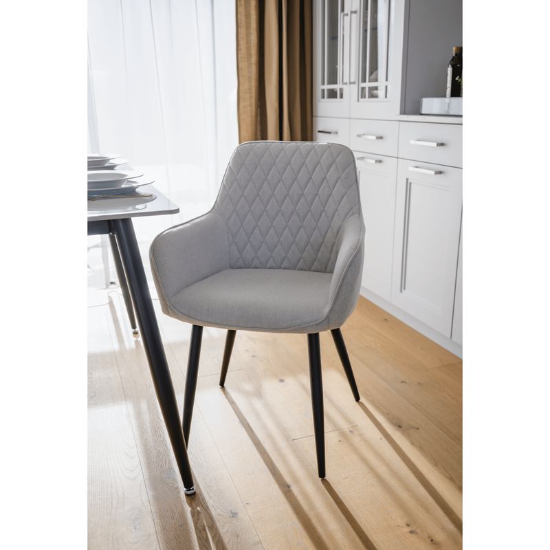 Štýlové dizajnové kreslo, svetlosivá-čierna