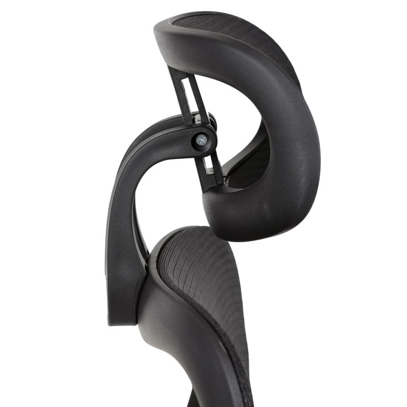 Kancelárska stolička s moderným dizajnom, čierna sieťovina, čierny plast