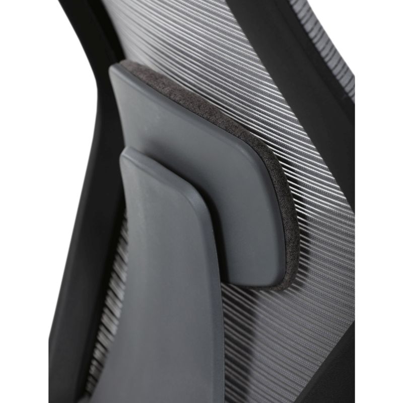 Moderná kancelárska stolička, látka sivá, hojdací mechanizmus