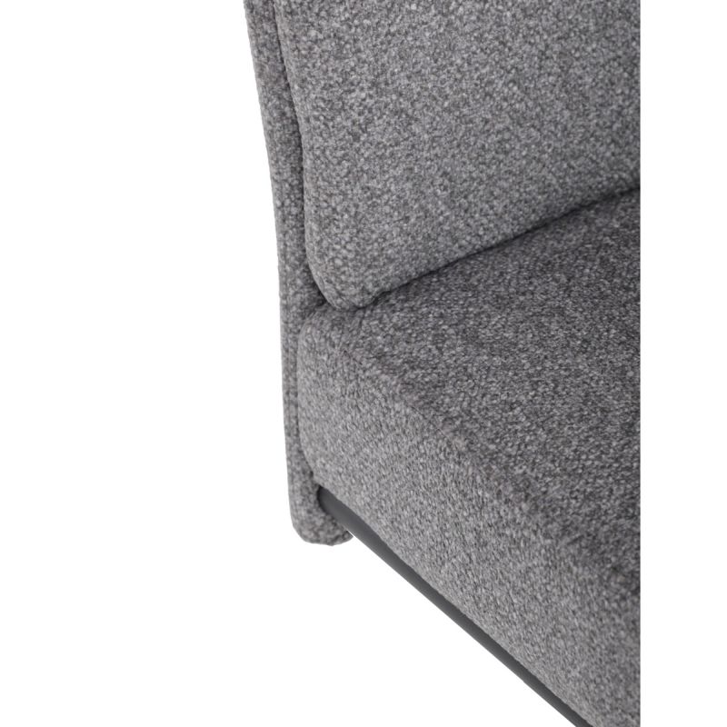 Stolička jedálenská, taštičkové pružiny, svetlo sivá látka