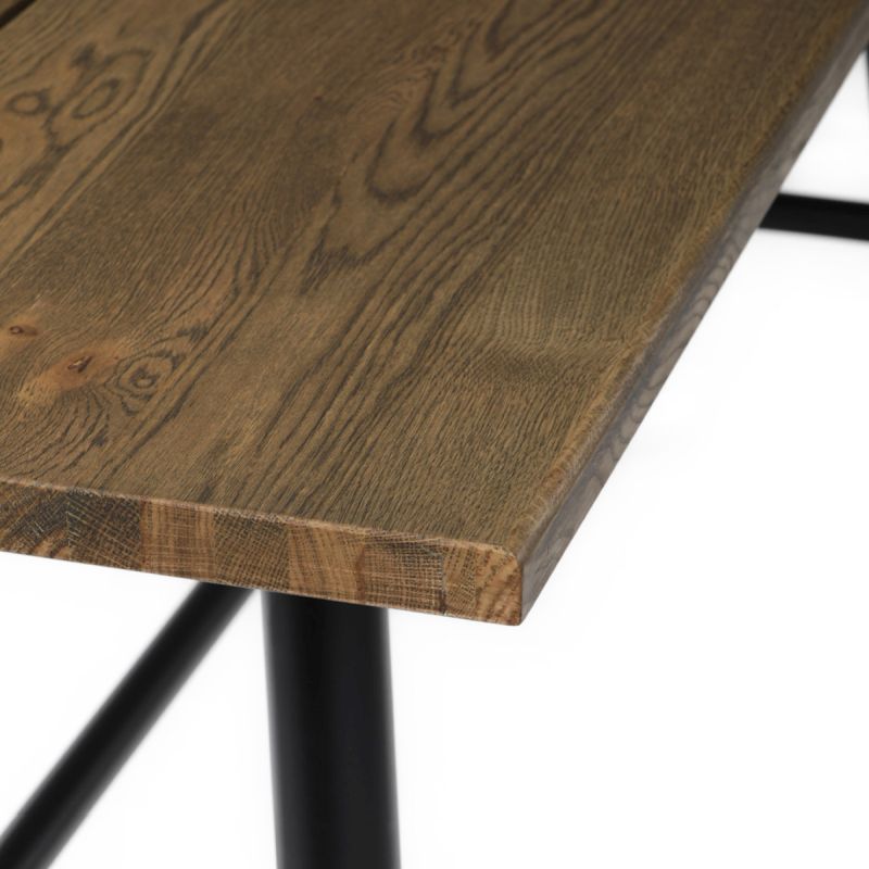 Stôl jedálenský, 180x90cm, dyha, farba orech