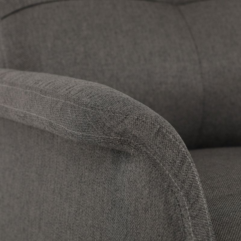 Elegantné elektrické polohovacie kreslo v sivom prevedení