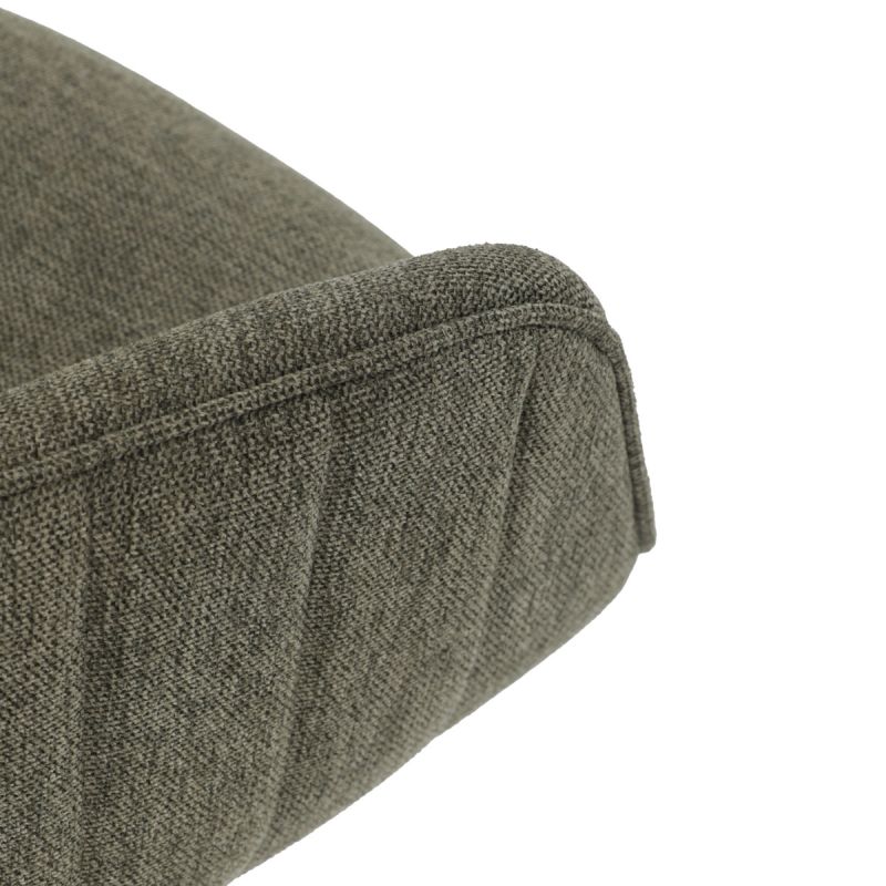 Jedálenská stolička s otočným mechanizmom, zelená látka