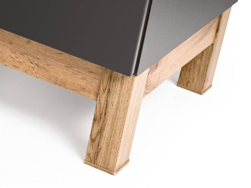 Kúpeľňová skrinka 821 sivá/sivý vysoký lesk