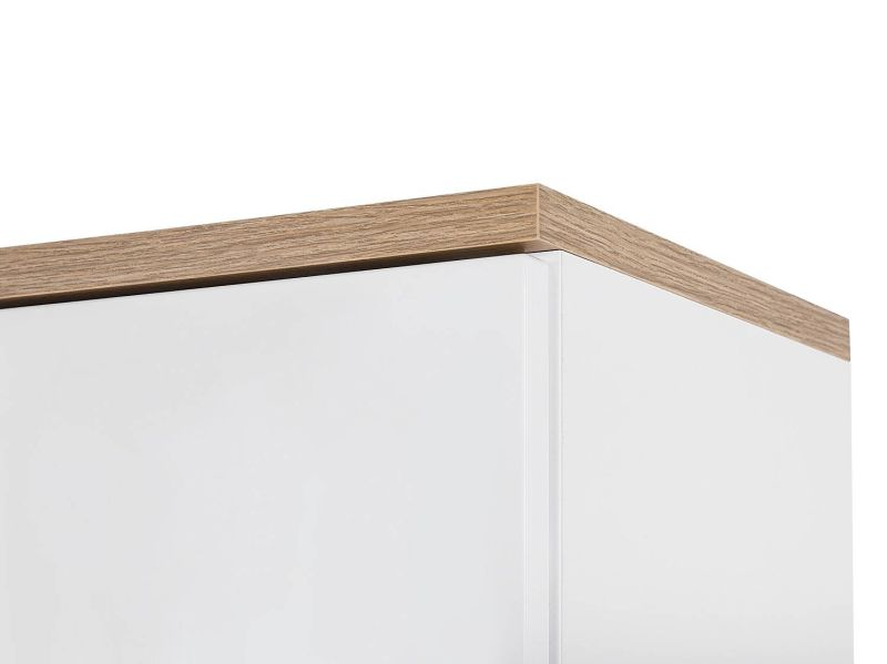 Kúpeľňová skrinka 810 biela/biely vysoký lesk