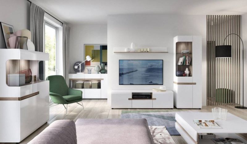 Polička TYP 60 biela-dub truflowy