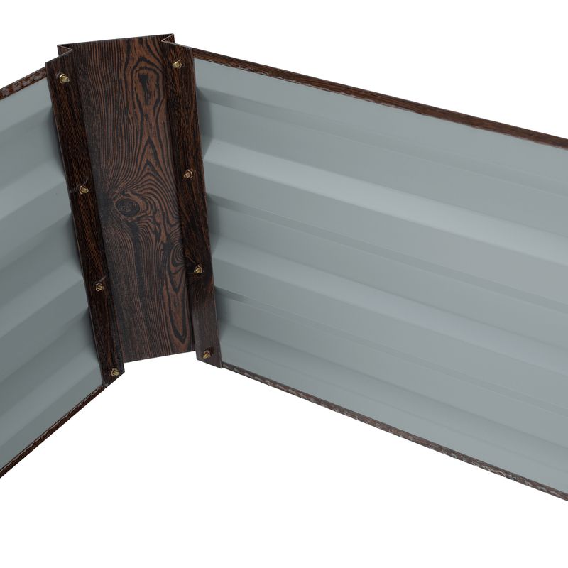 Vyvýšený záhon 160x80, hnedá oceľ