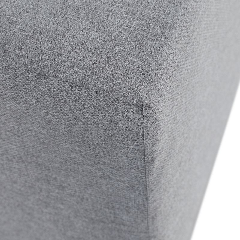 Praktický taburet, látka Twist sivá