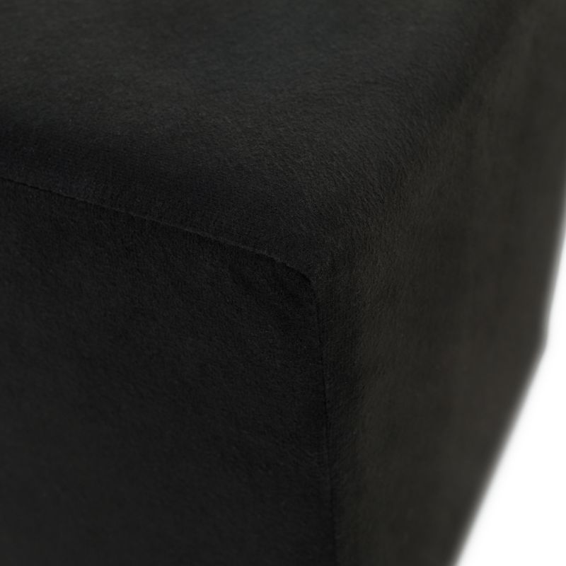 Praktický taburet, látka Alova čierna