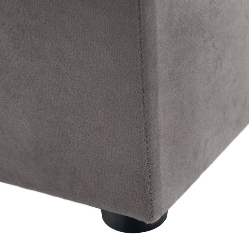 Praktický taburet, látka Alova sivá