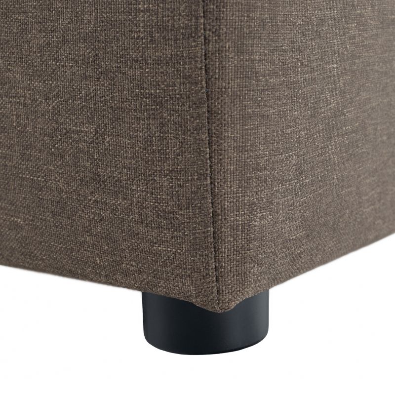 Praktický taburet, látka Savana hnedá