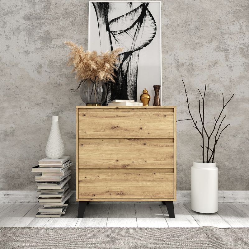 Komoda 3S70, 3x šuplík, dub artisan