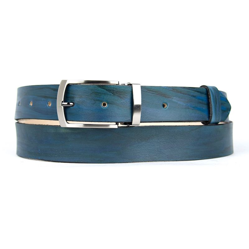 Ručne maľovaný kožený opasok, 153cm, Limitovaná edícia 09