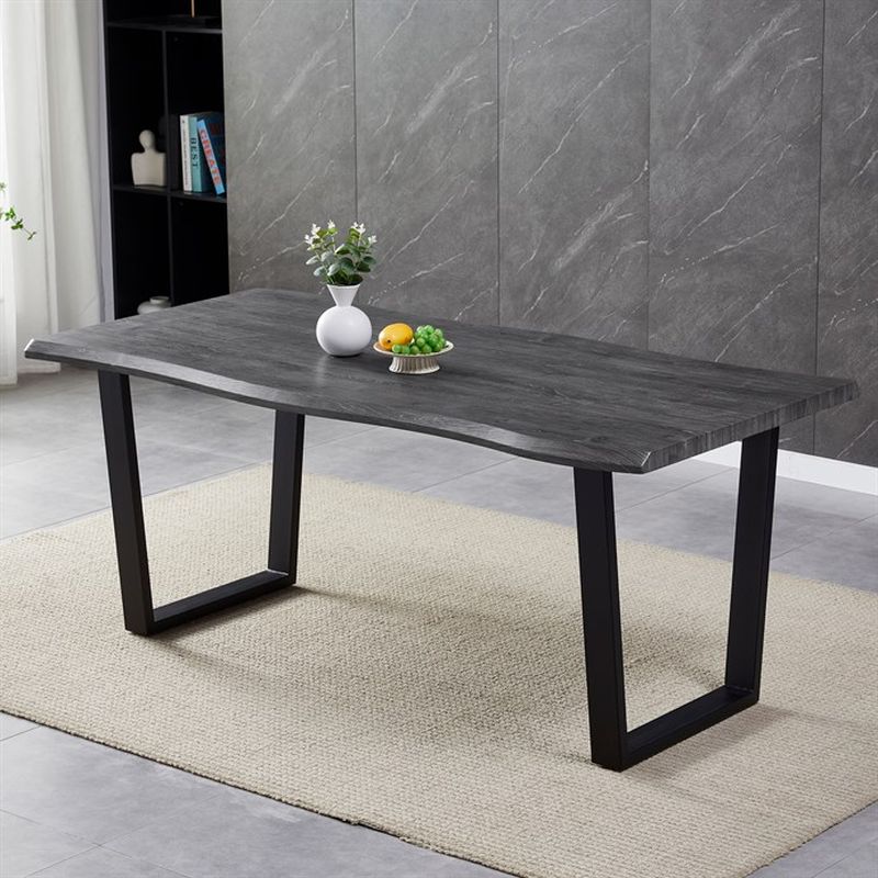 Stôl jedálenský 180x90, MDF doska dekor sivý dub, nohy v tvare U