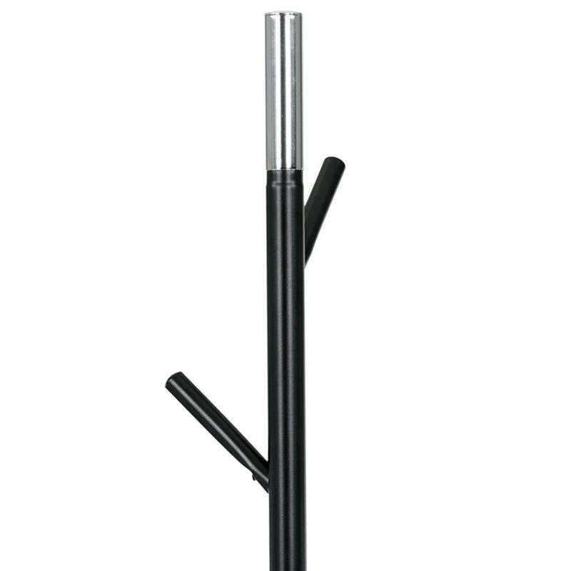 Vešiak stojanový, kovový, čierny matný lak