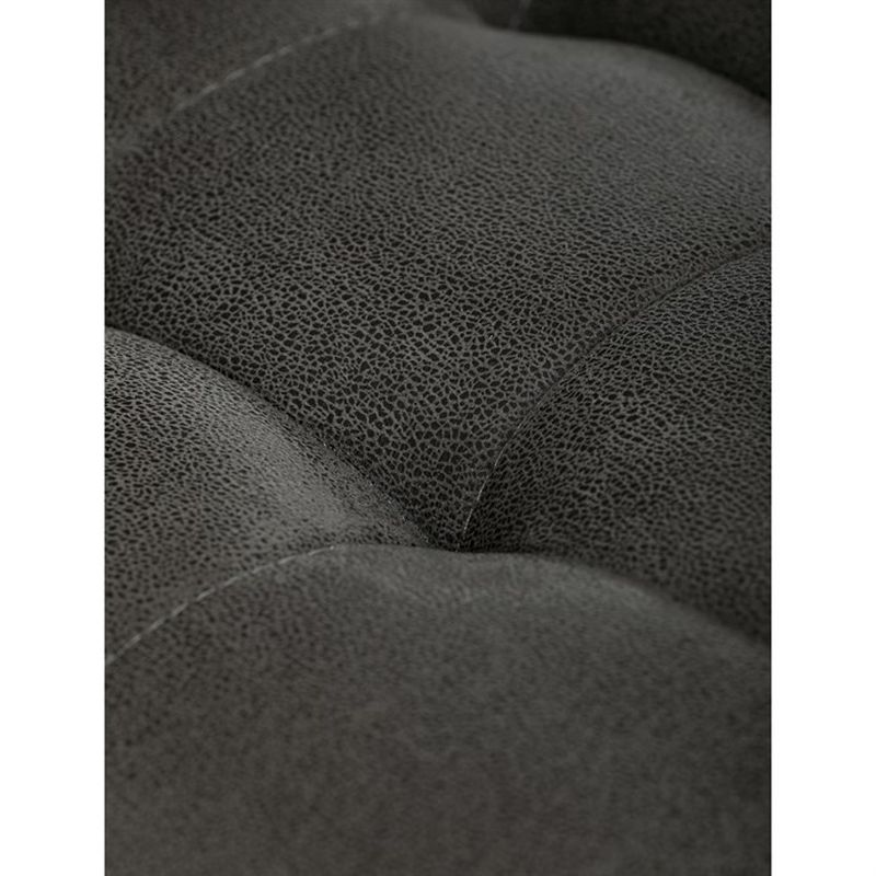 Stolička jedálenská, čalúnená sivou látkou v dekore brúsenej kože