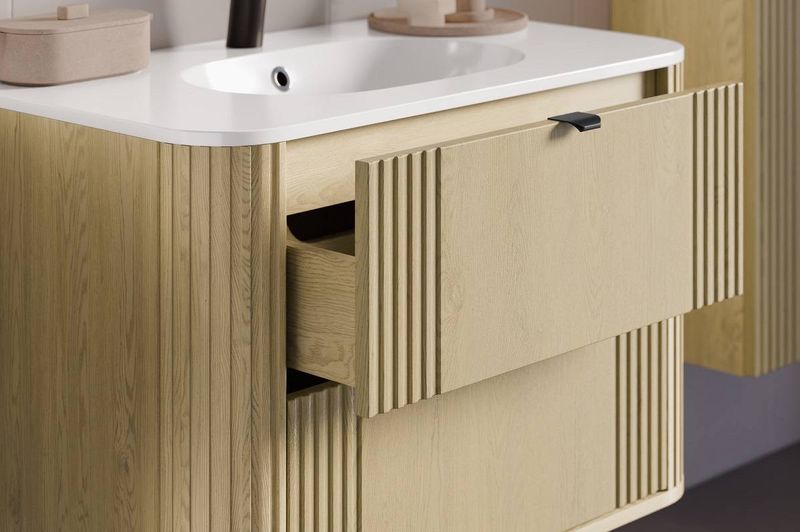 Skrinka do kúpeľne 82-80-46-2S, Dub cremona, 2x zásuvka