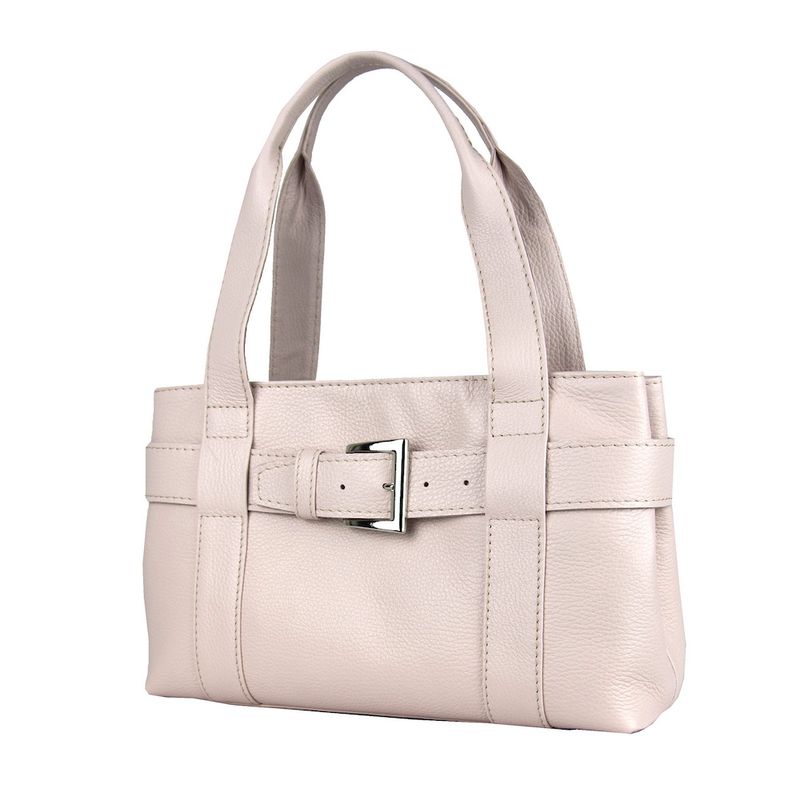 Dámska kožená kabelka v ružovej farbe