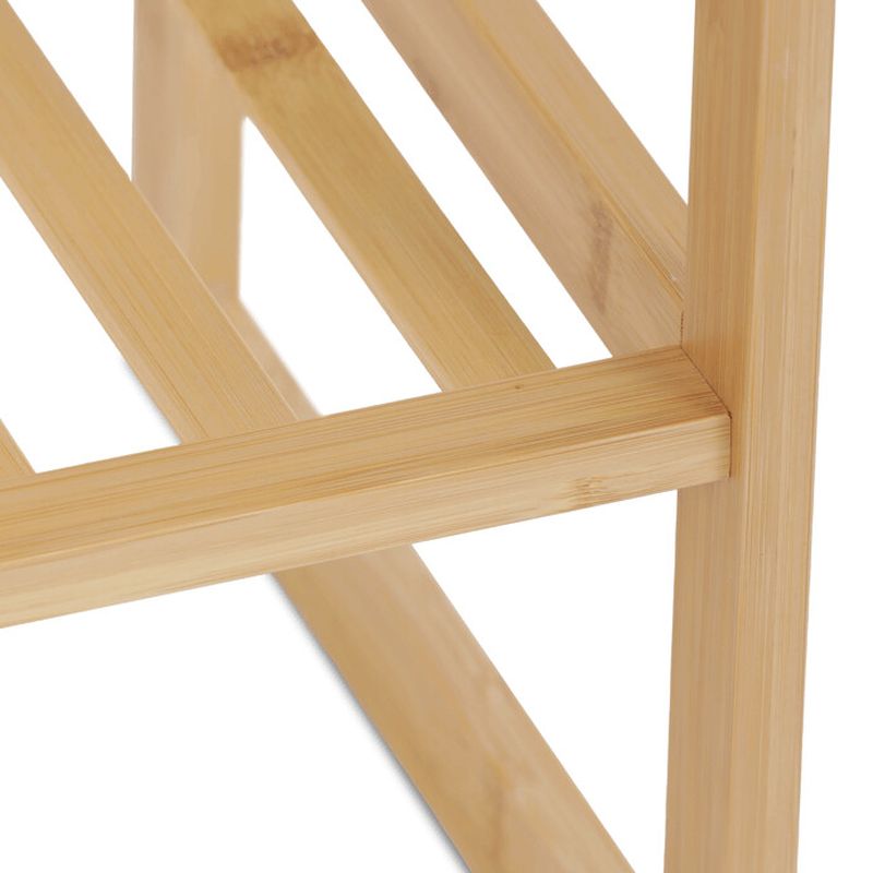 Botník s dvoma policami – prírodný bambus