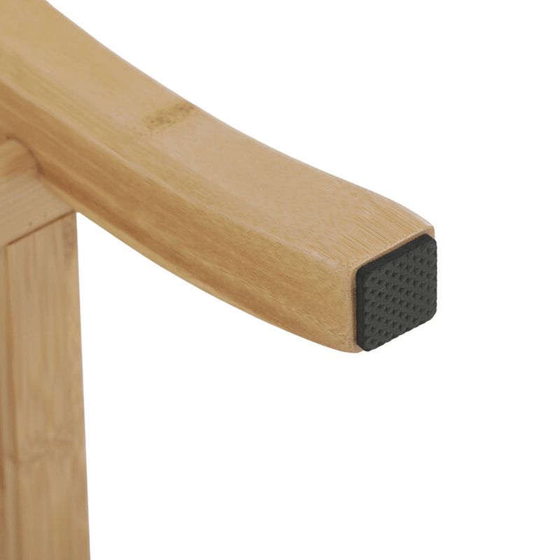 Stolička s policou z prírodného bambusu