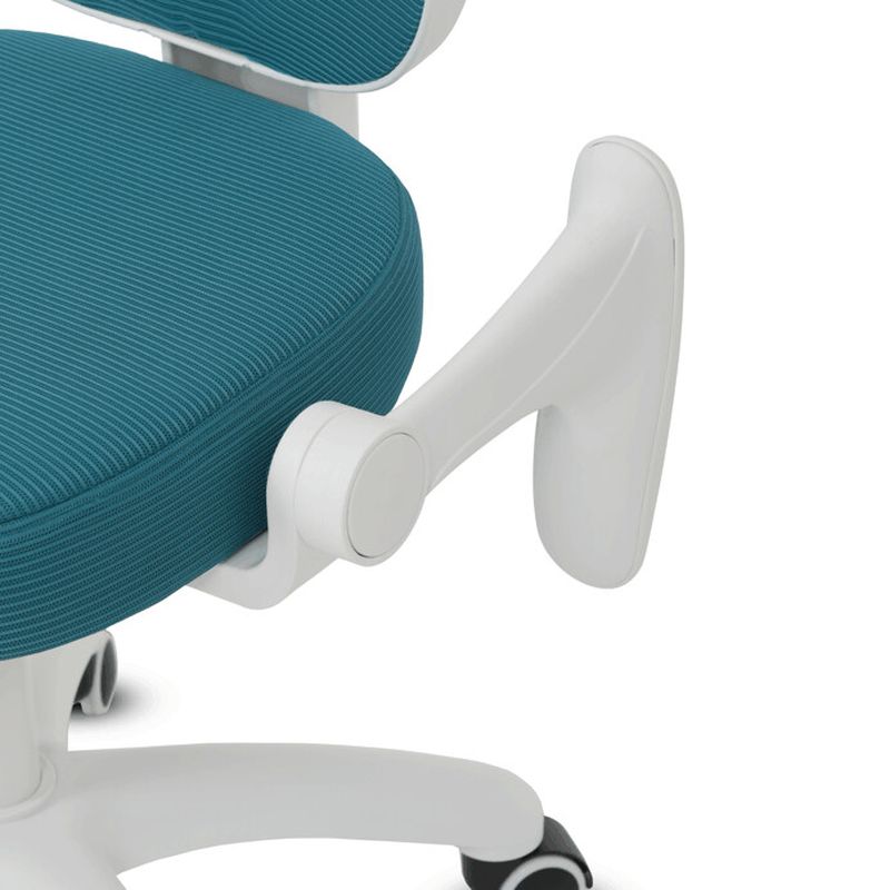 Detská stolička, výškovo nastaviteľná, modrá sieťovina